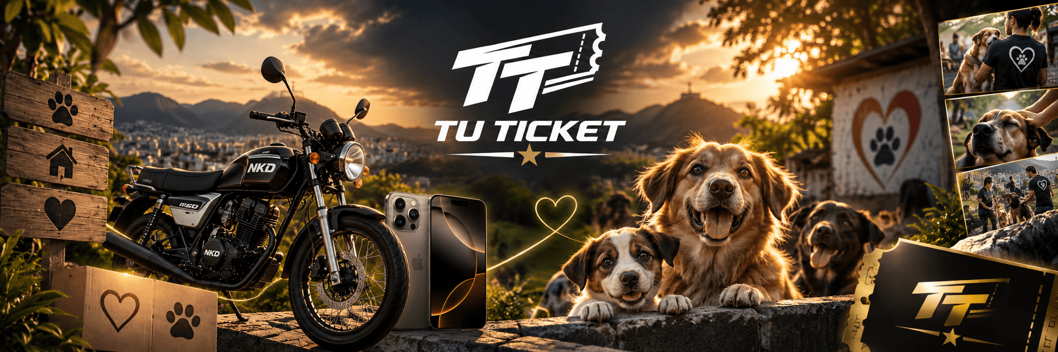 TuTicket — Drop activo con premios y causa animal